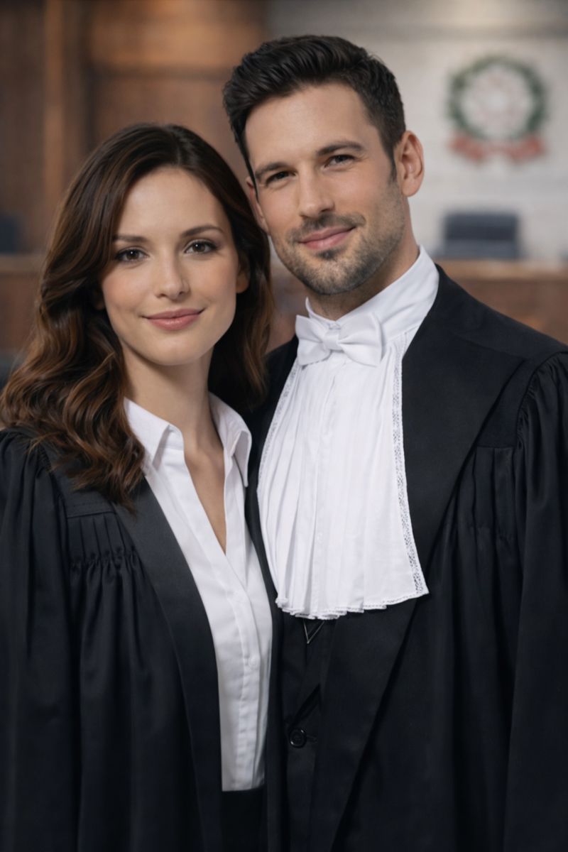 Toga in cotone o lana con rifiniture in velluto o in raso, con plissettatura. Sono disponibili nelle taglie S/M (altezza fino a 170cm) e M/L (altezza oltre 170cm).