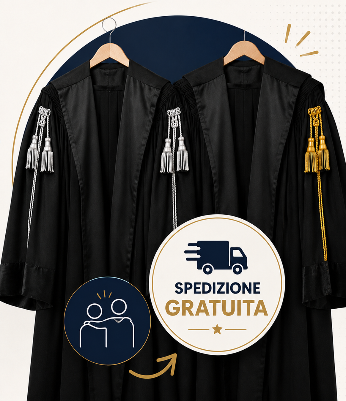 Due toghe e pacco spedizione gratuita